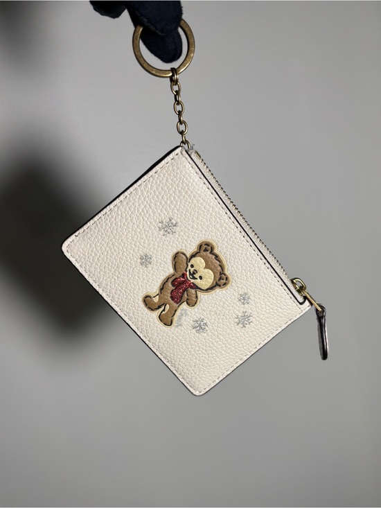 Coach Accessories - Coach Winter  Teddy Bear Coin Pouch Keychain